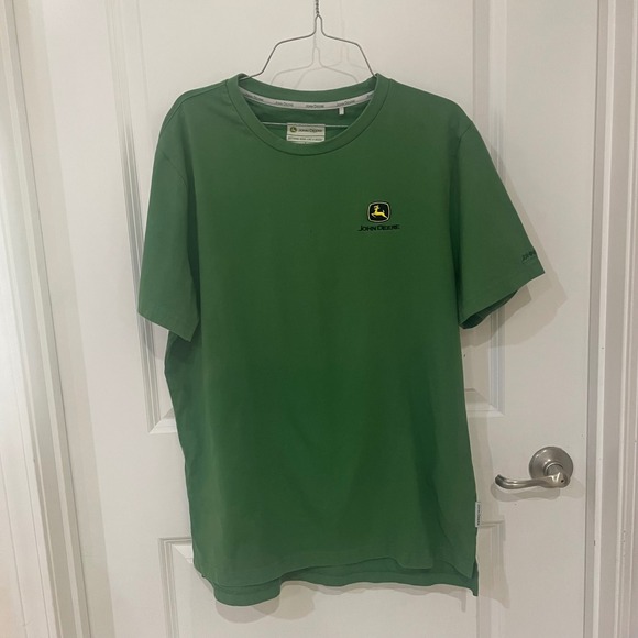 John Deere Other - John Deere Mens Green Short Sleeve Embroidered Logo T-Shirt Size Medium M